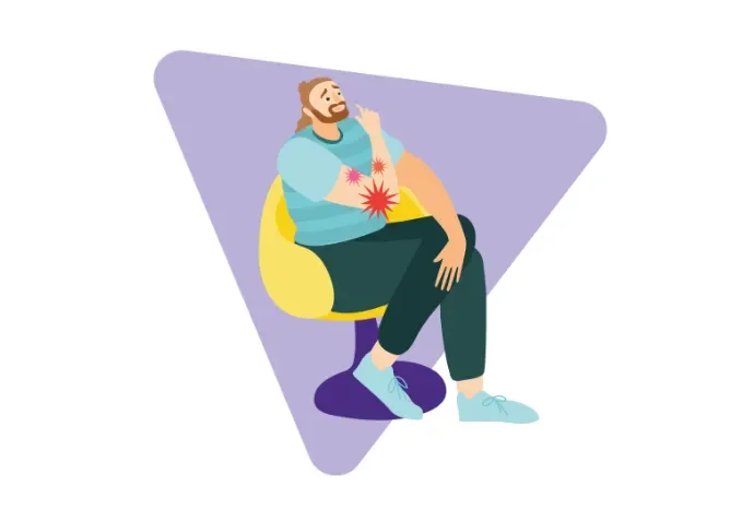 Grafische Darstellung Neurodermitis in Zahlen