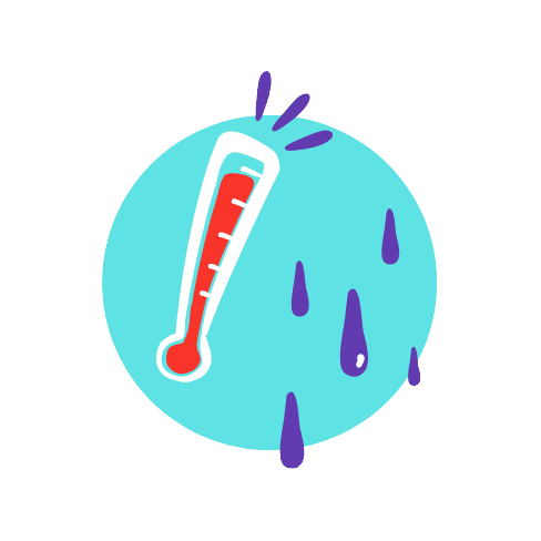 Icon eines Thermometers