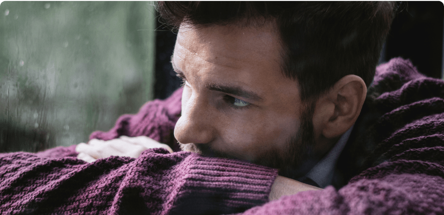 Neurodermitis-Patient hat mit Depressionen zu kämpfen